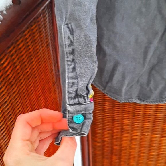 Vintage 80s Tangiers GirlsButton Down shirt - Picture 7 of 10